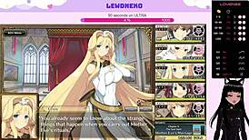 Vtuber Lewdneko Plays Evenicle Part 24 With Huge Tits And Cute Twins In Hentai Dating Game