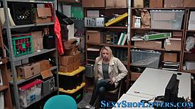 teen thief gets hardcore facial cumshot caught