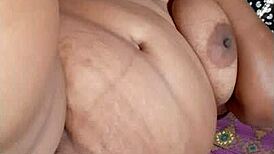 Wife and husband sharing intimate moments