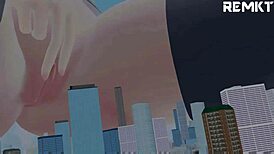 mmd giantess shoutas in reduction cartoon?