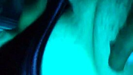 Chubby Latina slut struggles to suck dick, gets cum on tits