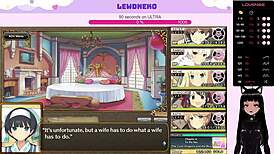 Vtuber Lewdneko Plays Evenicle Part 24 With Huge Tits And Cute Twins In Hentai Dating Game