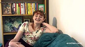 Exploring body painting while using sex toys for solo anal and fingering fun.