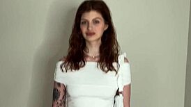 redhead candidate deepthroats monster cock in naughty audition