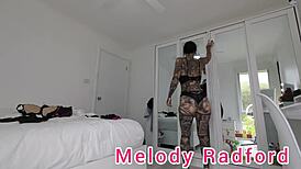 black and red lingerie try on haul closeup melody radford