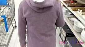 ImMeganLive bench presses her big heavy boobs in public, being the good example of a bald blonde