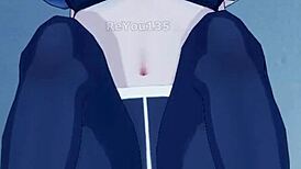 OC New Employee Shows Off Big Tits in 3D Porn Game!