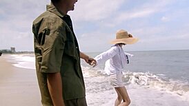 Sex with 19-year-old asian girl backstage after beach