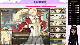 Vtuber Lewdneko Plays Evenicle Part 24 With Huge Tits And Cute Twins In Hentai Dating Game