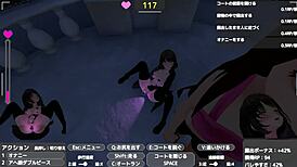 Sereka-san exposes herself discreetly in naked coat outdoors.