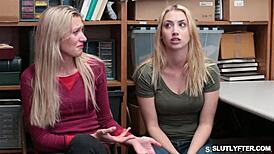 Blond Teen Sucks Cock Hardcore with Tits