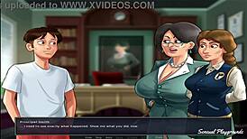 Summertime Saga Gym Lesson with Busty Milf Encounter