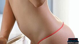 Exotic big boobs playboy model and posing