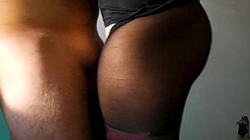 Teen 18+ Helps Stepbro Cum In Pantyhose