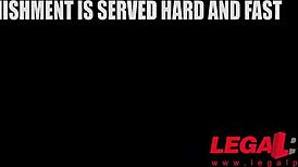 sexy lawyer helena valentine, nego... negotiates dp at court with hot aisha!