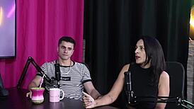 poliamorista explores menage with sheer red lingerie challenges. digão da ilha faces bold hurdles.