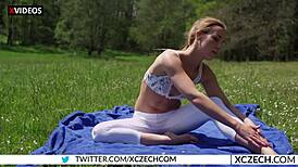wanna see alexis crystal doing nude yoga outdoors as a czech teen 18+?
