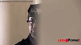 sexy lawyer helena valentine, nego... negotiates dp at court with hot aisha!