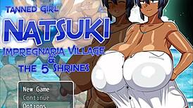 tanned girl natsuki flashes huge tits to help the captain jerk off