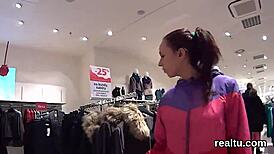 Stellar Czech Teenie Seduced in Supermarket and Pounded POV