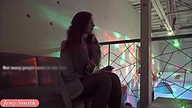 Specific Jeny Smith Teasing Stranger Before He Strokes Her in Night Club