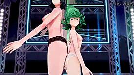 Tatsumaki and Fubuki dance and strip