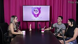 poliamorista explores menage with sheer red lingerie challenges. digão da ilha faces bold hurdles.