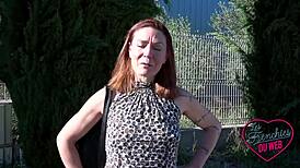 Sexy French MILF in Lingerie Loves Being Watched