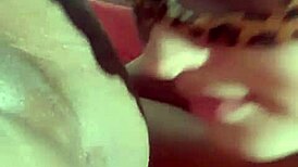 Wife sucks my ass completely on red