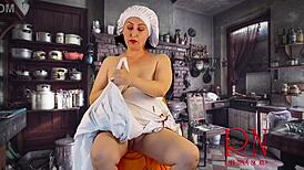 Cinderella Without Panties Sews Dresses for Stepmother and Stepsisters
