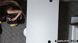 Slim Thief Eden Sin Nailed by LP Officer in Backroom Encounter