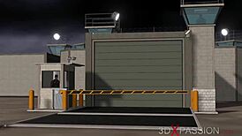 Beauty in restraints enjoys sex