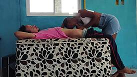 his partner deepthroats big cock to energize him