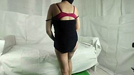 my skinny roommate with small tits helps me cum outdoors