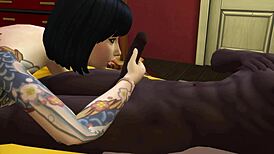 Massive Big Boobs On Hot Asian Thai Girl Fucking Black Man