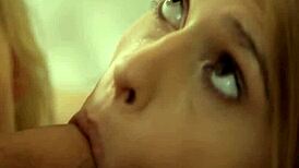 Barely legal teen slut dominates hardcore sucking and fucking with wet pussy.