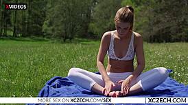 wanna see alexis crystal doing nude yoga outdoors as a czech teen 18+?