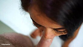 thai girlfriend bistar par sticky creampie leti hai