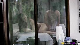 Elena the exotic chick bangs hard in wild group session. Her petite frame takes it all!