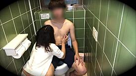 Amateur Couple Fucks In Toilet