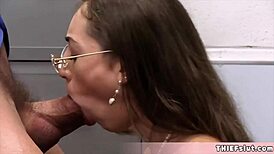 Geeky Cosplay Chick Caught Stealing.