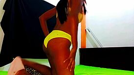 I love watching this petite brunette ride big cock in homemade fun