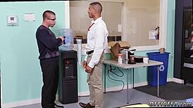 Straight black's first gay blowjob!