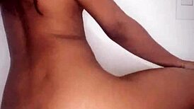 this lonely girl is fucking her pussy with a dildo in homemade solo fun