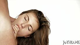 Young Teen Poses for Cock Drilling and Sucking