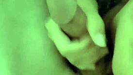 wife giving that ball licking care with cum on her big tits