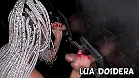 Brazilian Wife Sucks Dick In Gloryhole Then Invites Black Guy For Rough Pussy Fucking