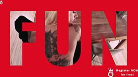 Oh wow, tattooed Harleen van Hynten getting dicked down hard by that pickup artist!