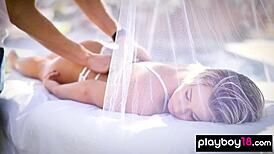 i got massaged and fucked gently outdoors by a big cocked guy, oh man