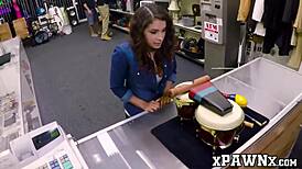 Pawnee Babe Kitty Catherine FUCKED Hard in the Back Office